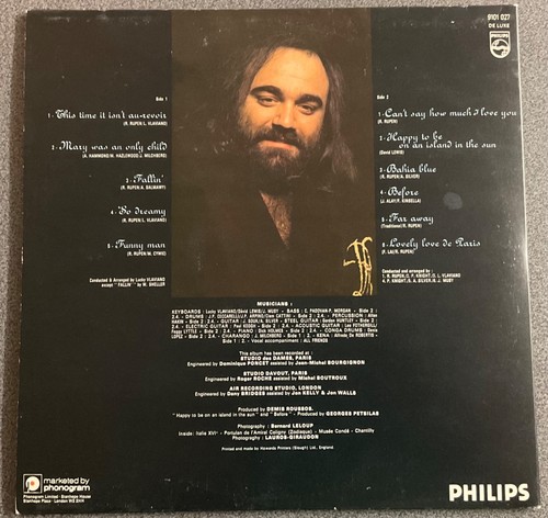 DEMIS ROUSSOS,HAPPY TO BE…,VINTAGE 1976 GATEFOLD ALBUM.12” LP33.VG+/EX - Picture 5 of 5