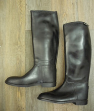 Aigle lange schwarze Gummireitstiefel Reitsport UK 5 EU 38