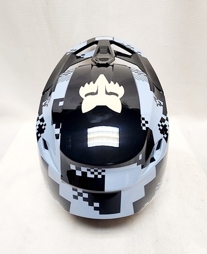 Casco Fox Racing V1 Azul Pizarra Claro Imagen Digi Suciedad Todoterreno MX Talla S M L XL - Imagen 8 de 16