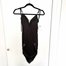 Dance and Sway Full Fringe Dress, Ballroom Latin Rumba Samba - Black, SZ: S New