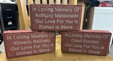 Laser Engraved Brick 8x4 customize 5 lines Personalize Custom FREE SHIPPING