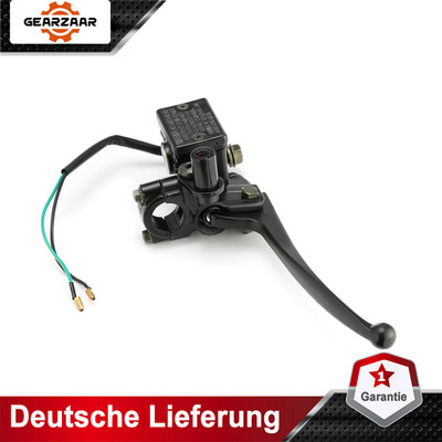 Bremspumpe rechts Bremszylinder Schwarz Für Roller Motorrad mit Handbremshebel