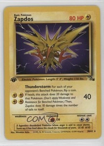 Zapdos Pokemon Card 1st Edition | eBay Zapdos Pokemon Card 1st Edition | eBay