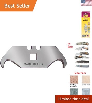 5-Pack Heavy Duty Hook Blades - Precision Steel Blades for Versatile Cuts
