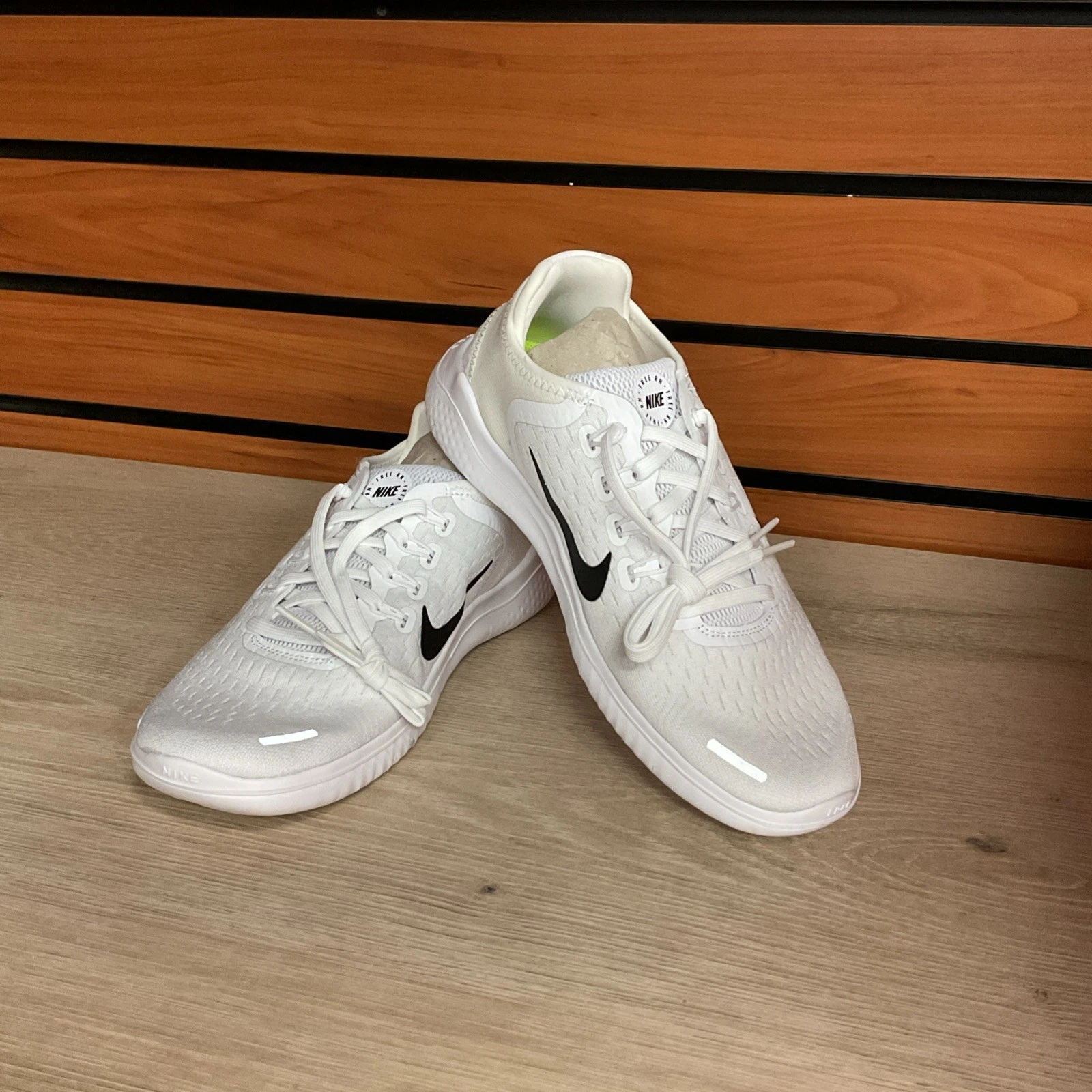 Nike Free Womens RN 2018 White Black Running Shoes 942837 100 Running Shoes 7