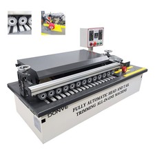 Desktop Auto Woodworking Edge Banding Machine Double Side Gluding 110V 0-6m/min