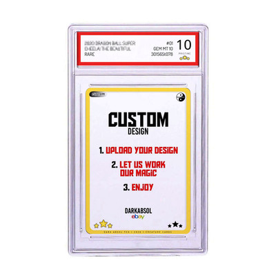 Custom Slabbed Full Art - Fan Art Card - TGC - Custom Trading Card | Graded Case
