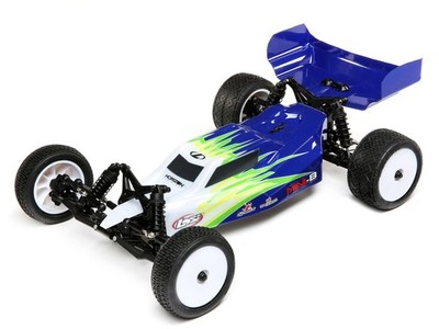 Mini-B: 1:16 2WD Buggy blau/weiß C-LOS01016T1