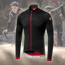 CASTELLI Cycling Jacket Long-sleeved Top - Warm and Windproof