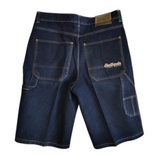 VTG Southpole Mens Carpenter Denim Shorts Dark Wash Size 40 Baggy Y2K 90s