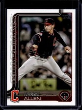 2025 Topps Update Logan Allen #US288 Guardians