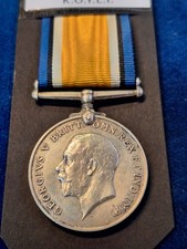 WW1 BRITISH WAR MEDAL 49484 PTE J W DAVIES KOYLI