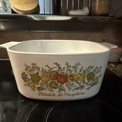 Corning Ware L'Echalote La Marjolaine Spice of Life 7  Dish A-3-B