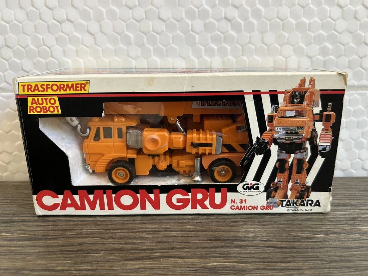 Camión grúa Transformers Diaclone Gig Takara Transformer gancho agarre coche robot
