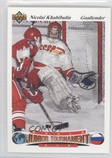 1991 Upper Deck Czech World Junior Tournament Nikolai Khabibulin Nicolai #13 0a1