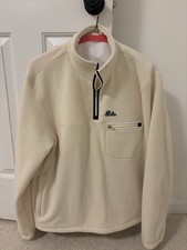 Aime Leon Dore Punisher Quarter Zip Fleece - Sz Large - Cream/Black