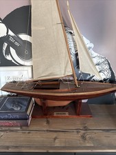 Holz Jacht Auf St&auml;nder Drake Schiffbar Segelschiff Modell