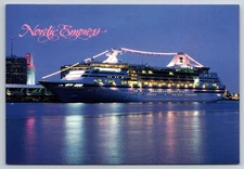 Nordic Empress @ Night, Royal Caribbean Cruise Line postcard