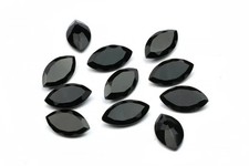 AAA Natural Black Onyx Faceted Marquise Shape Loose Gemstone