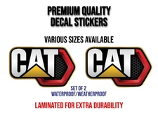 CATERPILLAR HEX DECAL VINYL USA MADE STICKER CAR TRUCK WINDOW BUMPER WALL