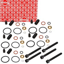 5x ELRING Dichtungssatz Einspritzdüse + Schrauben für VW TOUAREG T5 2.5 TDI