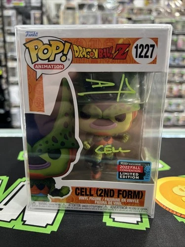 Cell (2nd Form) (‘22 NYCC Shared) Funko POP! Autographed #1227 Dragon Ball Z
