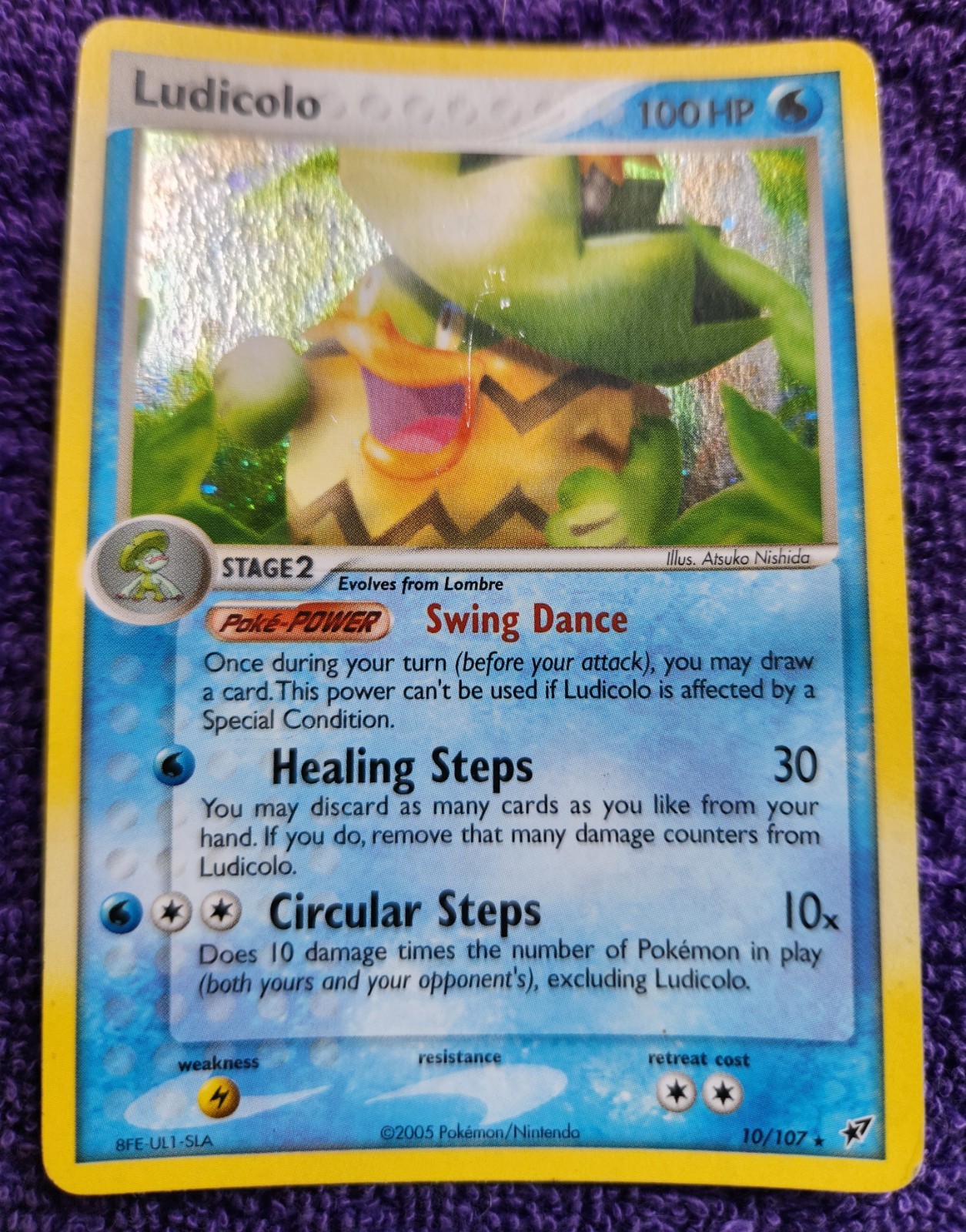 Ludicolo 10/107 Deoxys Holo Rare Pokemon *NICE*