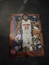 2025-26 Topps Chrome Jaden Ivey #61 Basketball Bordered Refractor