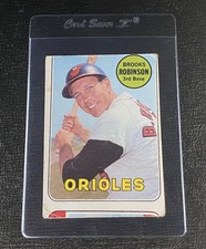 Miscut Error Card 1969 Topps Brooks Robinson #550 Unique Very MC Rare Oddball