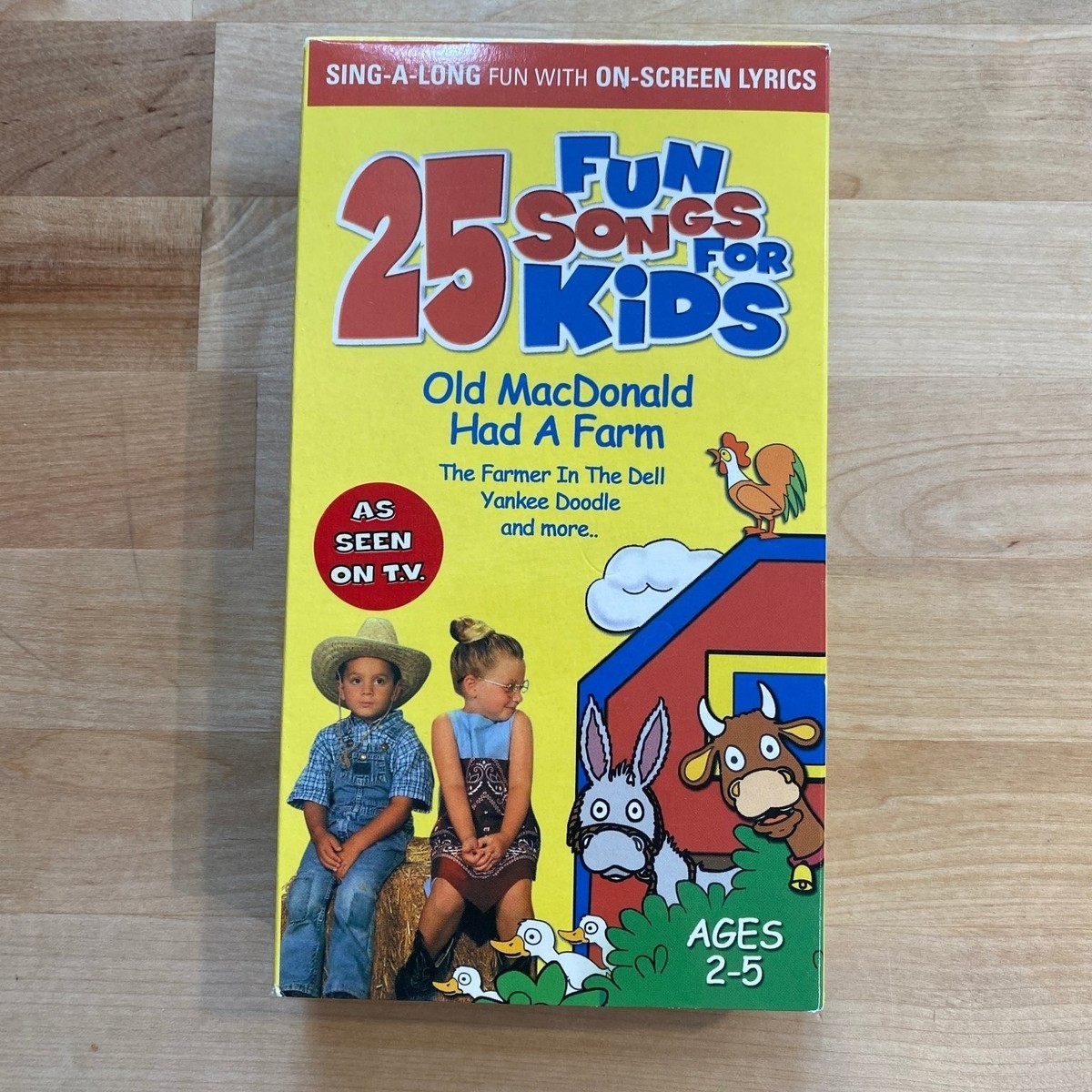 25 Fun Songs For Kids Old MacDonald Had A Farm VHS 2001 Sing-Along