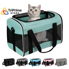 Cat Carrying Case Pet Dog Carrier Soft-Sided 17.0"L x 11.0"W x 11.0"H, green