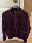 Victoria's Secret PINK Purple Sherpa Cozy Snap Fleece Jacket Size Small Euc — photo 3
