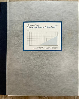 National Brand Laboratory Research Notebook 200 Sheets 100 Sets 43-644 ...