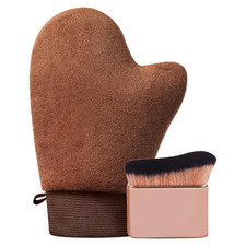 2-In-1 Selbstbr&auml;uner Handschuh & Pinsel Set &ndash; Braun, Selbstbr&auml;uner Applikator Mi