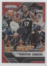 2016-17 Panini Prizm Ruby Wave Prizm Jonathon Simmons #239 0i21
