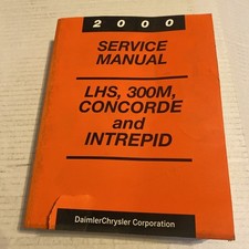 2000 Chrysler Lhs 300m Concorde Intrepid Daimlerchrysler Service Manual