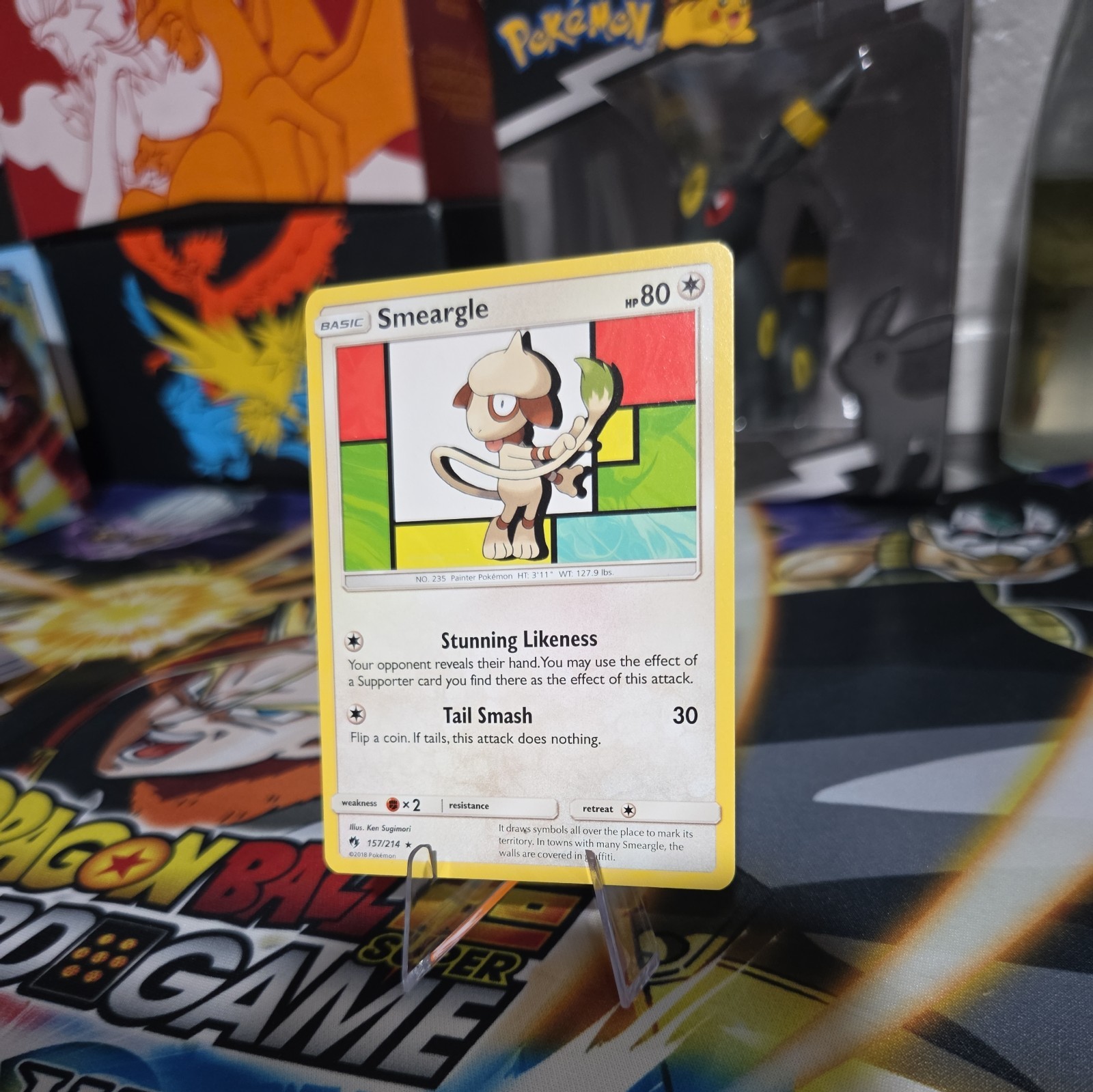 Smeargle 157/214 Sm-Lost Thunder Regular Pokemon TCG 