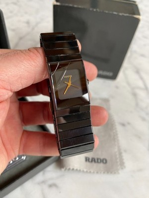 RADO CERAMICA Diastar 205.0296.3 (Broken Crystal and Band) Unisex NEW BATTERY!