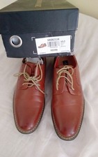 Bruno Marc Oxford Shoes Men's 5 Prince-16 Brown Lace Up Almond Toe Dress Shoes