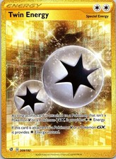 Twin Energy 209/192 Secret Rare Rebel Clash Pokemon Holo Near Mint