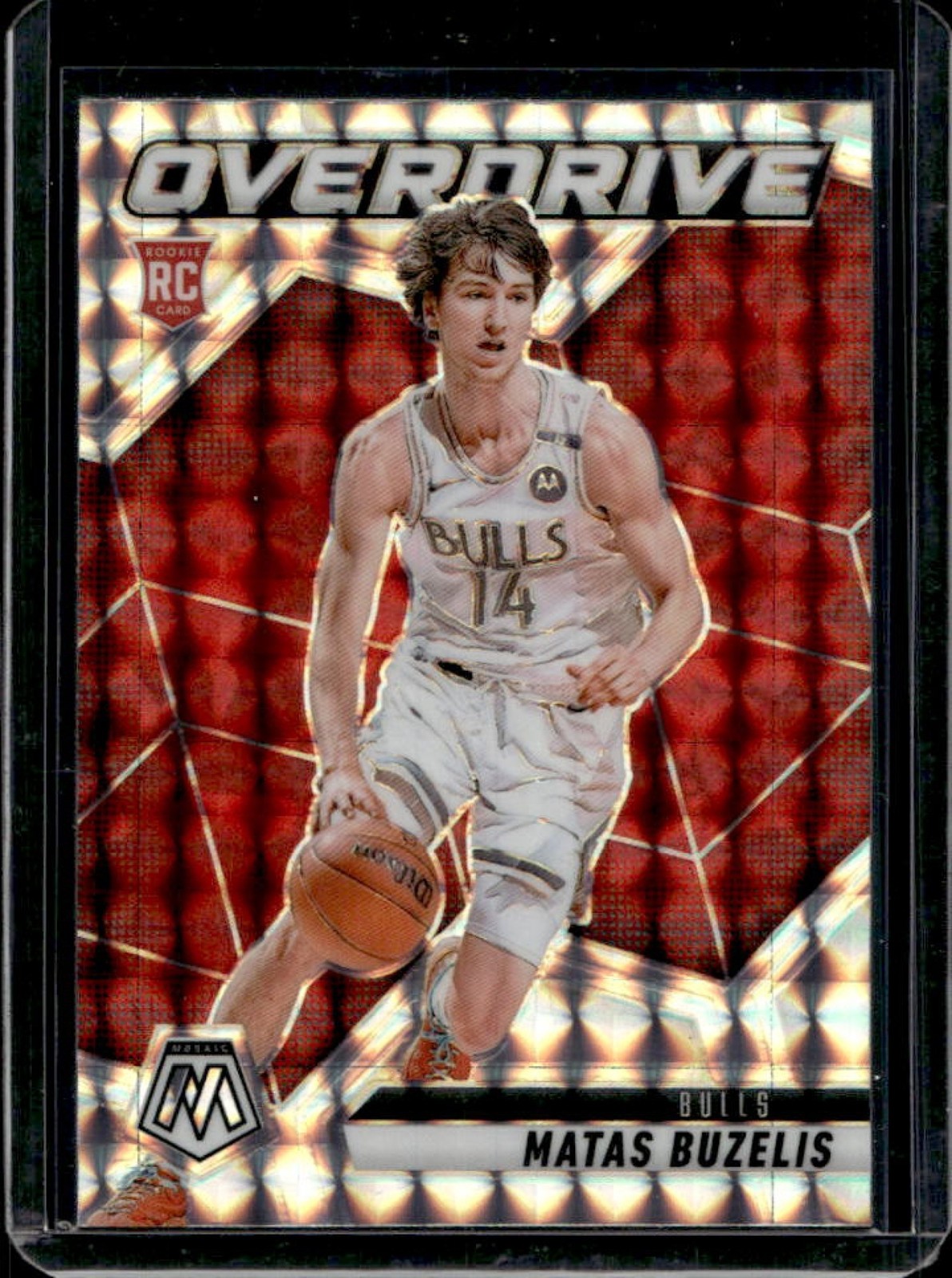 2024-25 Mosaic Matas Buzelis Overdrive RC Rookie #16 Bulls