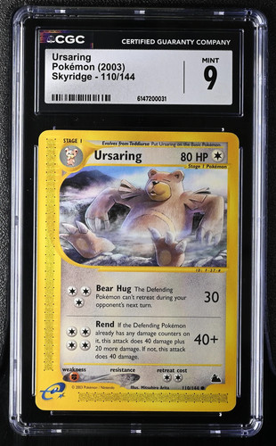 Ursaring graded CGC 9 for sale on eBay
