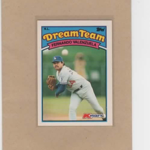 1989 Topps Kmart - Fernando Valenzuela #32 Dream Team Los Angeles Dodgers