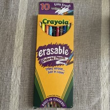 Pack of 10 New Crayola Erasable Colored Pencils 10/Pkg Long 071662044107