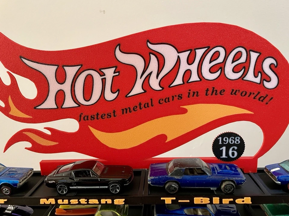 Custom Hot Wheels Original 16 Display - Image 3 of 4