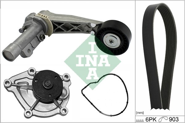 Schaeffler INA Wasserpumpe + Keilrippenriemensatz 529 0504 30 FüR Peugeot 308 1-image