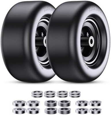 11x6.00-5'' Lawn Mower Front Wheels, Zero-steering Solid Wheels for 11x6.00-5