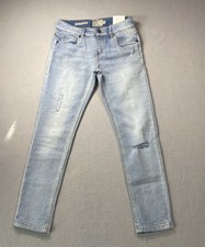 Lucky Brand Zoe Skinny Jeans Girls Size 12 Blue Stretch Denim Distressed NEW V