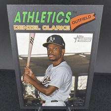 Denzel Clarke 2026 Topps Heritage Dark Gray Border #324 - Athletics