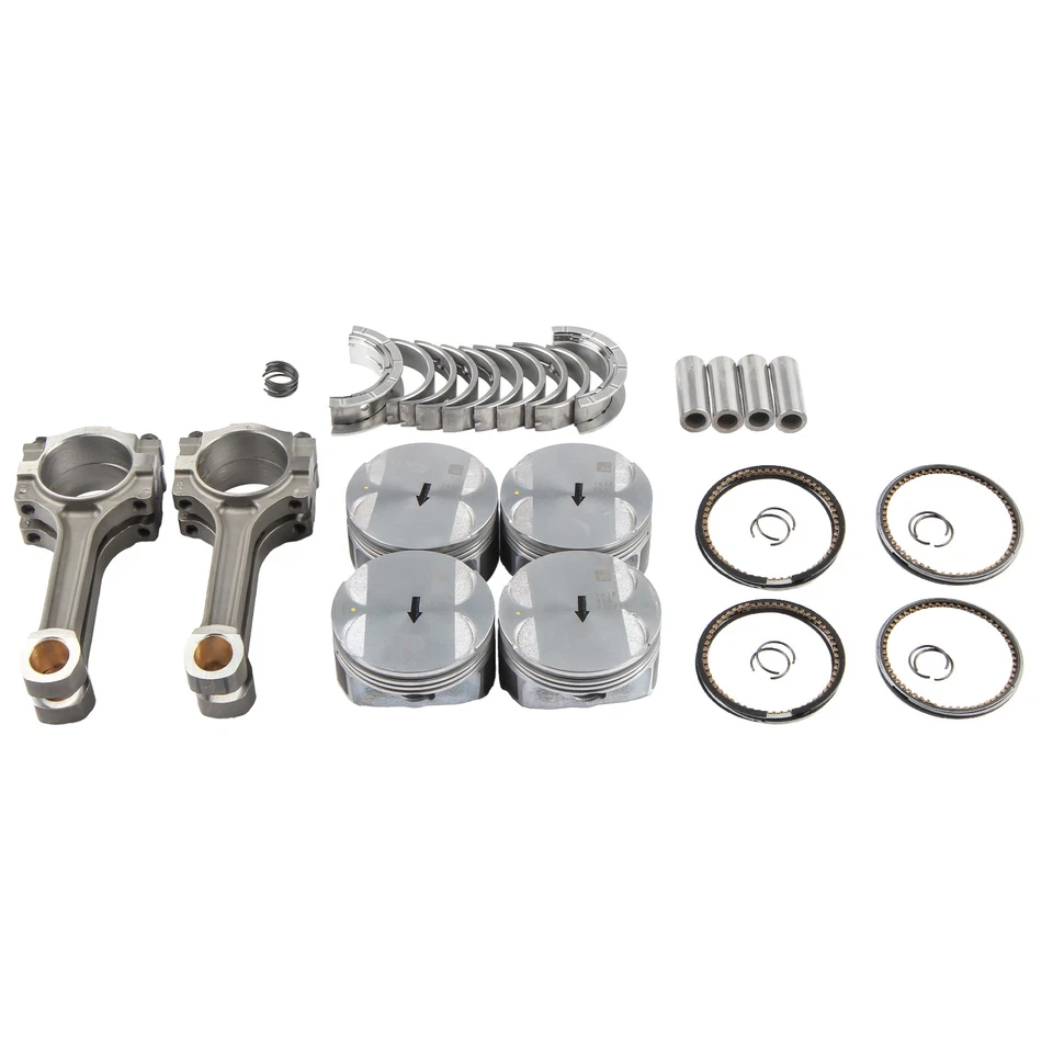 Juego de varillas con cigüeñal del motor con cojinetes de pistón para Chevrolet Equinox GMC 2,4 L Foto 3 de 3